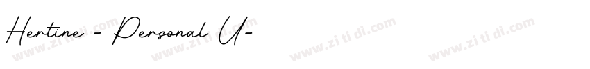 Hertine - Personal U字体转换
